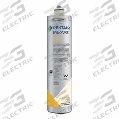 EVERPURE Quick-Connect Water Filter: 0.2 micron, 2.5 gpm, 15,000 gal, 14 1/2 in Overall Ht (MPN EV969221). Key specifications — Filter Media: Carbon; Reduces: Chlorine Taste; Brand: EVERPURE.