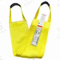 STREN-FLEX Web Sling: Type 9, Polyester, 1 Plies, 5 ft Sling Lg, 12 in Eye Lg, 1 Legs (MPN LB1-910P). Key specifications — Color: Yellow; Brand: STREN-FLEX; Sling Type: Type 9; Tag Type: Wear-Resistant Tag.