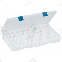 PLANO Compartment Box: 14 in x 9 in x 2 in, Clear, Not Electrostatic Discharge Conductive, Latch (MPN 2370076). Key specifications — ESD Conductive: Not Electrostatic Discharge Conductive; Color: Clear; Brand: PLANO; Material: Plastic.