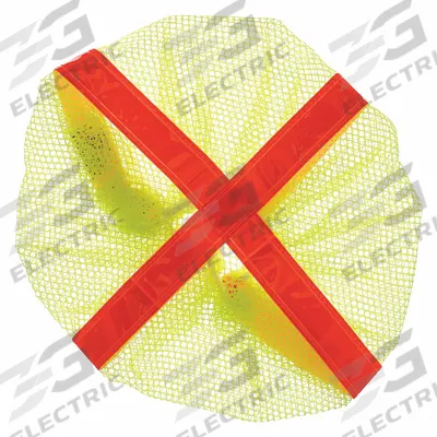 OCCUNOMIX Hard Hat Cover: Polyester Mesh, Yellow - High-Visibility Hard Hat Covers