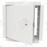 BABCOCK-DAVIS Access Door: 36 in Ht, 36 in Wd, Concealed Hinge, Drywall Bead Flange, Steel, White (MPN BIWK3636). Key specifications — Brand: BABCOCK-DAVIS; Hinge Type: Concealed; Metal Material Gauge: 16 ga (Frame); Mounting Location: Ceiling; Flange Type: Drywall Bead; Material: Steel.