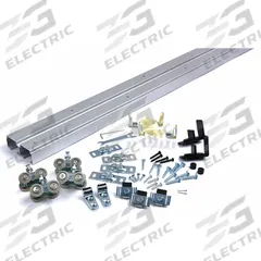 NATIONAL GUARD Track Kit: 8 ft Lg, 3 1/2 in Wd, 1 3/8 in Ht, 250 lb Max Wt, Top (MPN SLAL-250-BP-2DR-96). Key specifications — Product Type: Track Kit; Brand: NATIONAL GUARD; Track Type: Top.
