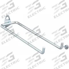 APPROVED VENDOR Double Rod Pegboard Hook: 1/4 in Peg Hole, For 1 in Pegboard Hole Spacing, 5 PK (MPN 5TPD8). Key specifications — Finish: Zinc-Plated; Color: Silver; Locking System: Screw-In; Mounting Type: Surface; Accessory Type: Double Rod Hook; Brand: APPROVED VENDOR.