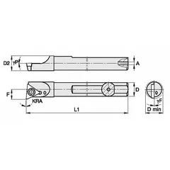 WIDIA Indexable Boring Bar: QSBI37555L (MPN 2825917). Key specifications — attr257292: QSBI37555L.