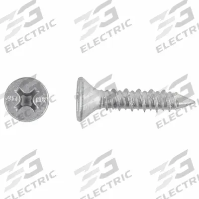 RED HEAD Concrete Anchor Screw: 1 1/4 in Overall Lg, 1/4 in Dia, Stainless Steel - Flat-Head Screw Anchors
