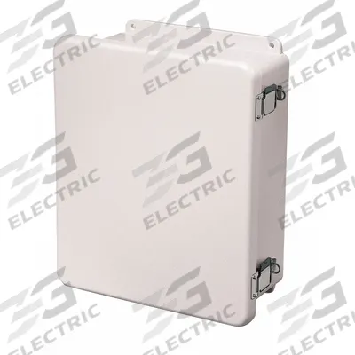 WIEGMANN Enclosure: Fiberglass, 20 in x 16 in x 8 in, NEMA 1/12/3R/4X/6P, Hinged - Fiberglass Submersible Enclosures