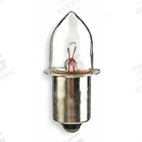 APPROVED VENDOR Incandescent Bulb: Incandescent, Single Contact Miniature Flanged (P13.5s), B3-1/2 (MPN PR6-10PK). Key specifications — Voltage: 2.47V AC; Trade Number: PR6; Brand: APPROVED VENDOR; Bulb Shape: B3-1/2; Light Color: White.