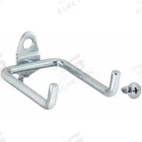 APPROVED VENDOR Double Rod Pegboard Hook: 9/32 in Peg Hole, For 1 in Pegboard Hole Spacing, 10 PK (MPN 5TPD6). Key specifications — Finish: Zinc-Plated; Color: Silver; Locking System: Screw-In; Mounting Type: Surface; Accessory Type: Double Rod Hook; Brand: APPROVED VENDOR.