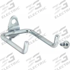 APPROVED VENDOR Double Rod Pegboard Hook: 9/32 in Peg Hole, For 1 in Pegboard Hole Spacing, 10 PK (MPN 5TPD6). Key specifications — Finish: Zinc-Plated; Color: Silver; Locking System: Screw-In; Mounting Type: Surface; Accessory Type: Double Rod Hook; Brand: APPROVED VENDOR.