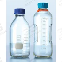 DURAN Media Bottle: 1 L, Screw-On, GL45, 253 mm, Colorless, Closure Included, Wide Mouth Size (MPN 218815457). Key specifications — Closure Type: Screw-On; Mouth Size: Wide; Screw Closure Size: GL45; Brand: DURAN; Body Color: Colorless.