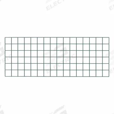 METRO Wall Grid: 48 in x 1/2 in x 18 in, 250 lb Capacity, Steel, Green - Wall-Mount Wire Grid Panels