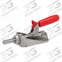 JW WINCO Push-Pull Toggle Clamp: Through-Hole Base Mounting, Locking Vertical Handle, M8 (MPN 841.3-305-ASLX-NI). Key specifications — Plunger Thread: M8; Recommended Spindle Model No.: 708.1-M8-68-A-NI; Brand: JW WINCO.