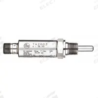 IFM Temperature Transducer: 1/2 in NPT, -58°F to 302°F, 0.98 in Probe, Pt1000 RTD, 0°F Op Temp - Min (MPN TA2603). Key specifications — attr1115387: 4 to 20mA DC; attr1115430: IFM; attr1115397: Pt1000 RTD; attr1115406: TA; attr1115407: ±0.54°F + 0.1% Mid-Scale; attr1115428: -58 °F to 302 °F.