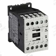 EATON IEC Magnetic Contactor: Non-Reversing, 3 Poles, 3NO Contacts, 7 A, 24V AC Coil (MPN XTCE007B01T). Key specifications — Brand: EATON; Integrated Surge Suppression: Yes.
