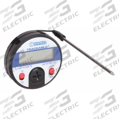 TRACEABLE Thermistor Thermometer: -58°F to 500°F /-50°C to 250°C - General Purpose Panel Mount Digital Thermometers