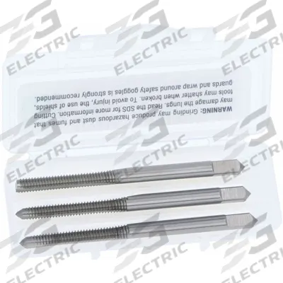 CLEVELAND Tap Kit: #8-32 UNC, H2 / 3B, 2 Flute - Three-Piece Hand Tap Sets