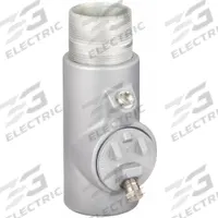 Sealing Fitting with Drain - Vertical: Iron, 3 in Trade Size, Male, 8 1/2 in Overall Lg (MPN EYD-86). Key specifications — Brand: APPLETON ELECTRIC; Connection Type: Threaded; Thread Gender: Male; Ends - Hazardous Fittings: 3 in FNPT x 3 in MNPT; Material: Iron; Hazardous Location Rating: Class I, Division 1 and 2, Groups C, D; Thread Type: NPT; Standards: UL 886.