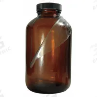 APPROVED VENDOR Wide Mouth Bottle: 500 mL, 53-400, Amber, 12 Bottles, 81 mm Body Dia (MPN GLC-02289). Key specifications — Brand: APPROVED VENDOR; Graduated: No; Pre-Cleaned: None; Body Color: Amber; Screw Closure Size: 53-400.