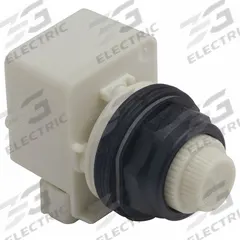 SCHNEIDER ELECTRIC Pilot Light: 30 mm Panel Mounting Size, White, LED, 9001SK Series (MPN 9001SKP38LWW31). Key specifications — Series: 9001SK; Brand: SCHNEIDER; Includes Push-To-Test: No Push-To-Test Included.