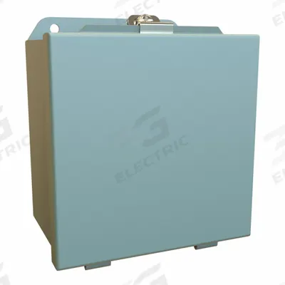 HAMMOND Enclosure: Steel, 6 in x 6 in x 4 in, NEMA 12/13/3R/4, Solid Cover - Steel Washdown Enclosures