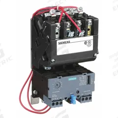 SIEMENS NEMA Magnetic Motor Starter: Non-Reversing, 3 Poles, NEMA Size 00, 9 A, 208V AC Coil (MPN 14BUC32AD). Key specifications — Brand: SIEMENS; Auxiliary Contact Form: 1NO; Coil Voltage: 208V AC; Phase: Three; Terminal Connection Type: Screw Terminals; Auxiliary Contacts Included: 1NO; Signaling Features: Pilot Light; Thermal Units Required: None (Not Applicable to Electronic Overloads).