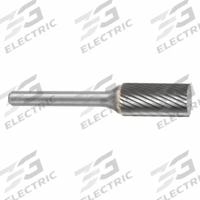 SGS PRO Carbide Bur: Cylinder, SA-9, Single Cut, 1" x 1" Head - Single-Cut Cylinder Burs