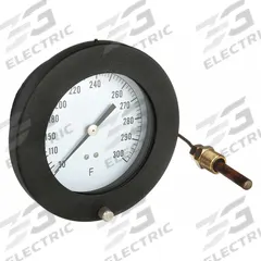 APPROVED VENDOR Analog Panel Mount Thermometer: 30°F to 300°F, ±1°F Scale Division, 4.5 in Dial Dia (MPN 12U652). Key specifications — Brand: APPROVED VENDOR; Accuracy: ±1 °F Scale Division.