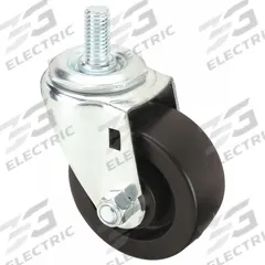 APPROVED VENDOR Stem Caster: Swivel, 3 in Wheel Dia., 1 1/4 in Wheel Wd, Polyolefin, 1 in Stem Lg (MPN 32J875). Key specifications — Brand: APPROVED VENDOR; Thread Size: 1/2"-13; Roll Up: Swivel.