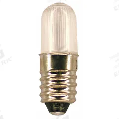 APPROVED VENDOR Compact LED Bulb: LED, Miniature Screw (E10), (T) Tubular, T3-1/4, 14,481,821, Red (MPN L1024MS-R). Key specifications — Light Color: Red; Bulb Shape: T3-1/4; Trade Number: 14,481,821; Brand: APPROVED VENDOR; Voltage: 24V AC/DC.