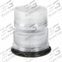 GROTE Flashing Beacon: Flashing Beacon, White, 6 3/8 in Overall Wd, 6 11/16 in Overall Ht, LED (MPN 78051). Key specifications — Operating Voltage: 12 to 24V DC; Number of Flash Patterns: 12; Electrical Connection: Blunt Cut Wires; Mount Type: Screw; Brand: GROTE; Shape: Round; Lighting SAE Class Rating: SAE Class 1.