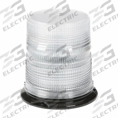 GROTE Flashing Beacon: Flashing Beacon, White, 6 3/8 in Overall Wd, 6 11/16 in Overall Ht - Vehicle Flashing Beacons