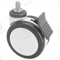 APPROVED VENDOR Stem Caster: Swivel, 4 in Wheel Dia., Metric, 2 1/2 in Wheel Wd, 120 mm Mounting Ht (MPN 2450240900720010805). Key specifications — attr1111390: APPROVED VENDOR; attr1111403: Roller; attr1111394: M12; attr1111436: Gray; attr1176848: Swivel with Total Lock.
