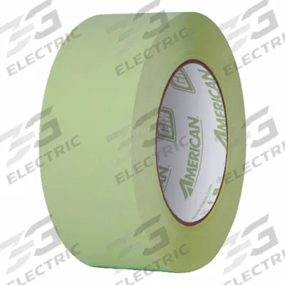 AMERICAN Masking Tape: GM, Green, 11/16 in Roll Wd, 60 yd Overall Roll Lg, 5.3 mil Thick - High-Performance Masking Tape