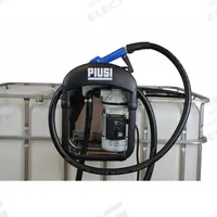 PIUSI Electric Drum Pump: 12 V DC, 2/3 hp HP, 9 gpm Max. Flow Rate, 1 in BSP (MPN F00201A6J). Key specifications — Brand: PIUSI; Meter: Not Included; Pump Kit Type: Pump with Discharge Hose & Nozzle.