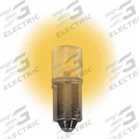 APPROVED VENDOR Compact LED Bulb: LED, Miniature Bayonet (BA9s), (T) Tubular, T3-1/4, 12V DC, Amber (MPN LM1012MB-A). Key specifications — Light Color: Amber; Trade Number: 53, 57, 182, 293, 756, 1445, 1488, 1815, 1816, 1889, 1891, 1893, 1895; Voltage: 12V DC; Brand: APPROVED VENDOR; Bulb Shape: T3-1/4.