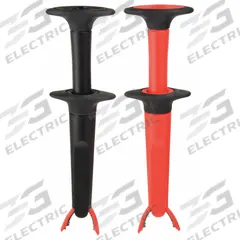 FLUKE Test Clip: CAT III 1000V/CAT IV 600V, Alligator Clip, 9 in Lg, Beryllium Copper, Black/Red (MPN Fluke-AC220). Key specifications — Color: Black/Red; Brand: FLUKE.