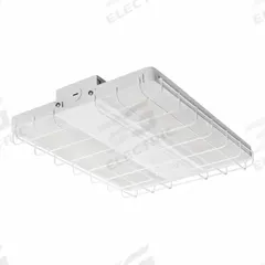 SYLVANIA Linear High Bay: 14 3/16 in Lg, 18,200 lm, 5000K, 39 ft – 49 ft Mounting Ht, 130 W, Wide (MPN LNHIBA6A/130UNHD850/11W/WH). Key specifications — Voltage: 120 to 347V AC; LED Replacement For: 250W MH; Brand: SYLVANIA; Color Temperature: 5000K.