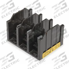 BUSSMANN Power Distribution Block: Open, Lug, Lug, 2 AWG – 600 kcmil For Line Side Wire Sizes (MPN 16375-3). Key specifications — attr1361688: Surface; attr1308686: BUSSMANN; attr1361672: Aluminum.