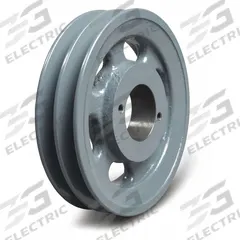 APPROVED VENDOR V-Belt Pulley: 2BK67, 2 Groove, 6.45 in OD, Bushed Bore, H/QT, Cast Iron. Key specifications — attr1318293: 2BK67; attr1318301: 6.1 in (5L, B); attr1318291: 4L, A, or AX.