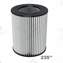 SOLBERG Filter: Polyester, 9.62 in Overall Ht, 4 3/4 in Inside Dia, 7 13/16 in Outside Dia, 235. Key specifications — attr59866: 235; attr59869: SOLBERG; attr59875: FS-235P-400.