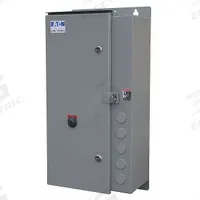 EATON NEMA Magnetic Motor Starter: Non-Reversing, 3 Poles, NEMA Size 5, 270 A, 208V AC Coil (MPN ECN0552EAA-R63/G). Key specifications — attr211388: EATON; attr951451: 1NO/1NC; attr951453: 208V AC; attr951489: Three; attr984425: 1NO/1NC; attr984429: Pilot Light; attr997361: None (Not Applicable to Electronic Overloads).
