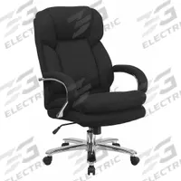 FLASH FURNITURE Office Chair: Hercules, Black, Fabric Material, 28 in Back Ht, 22 in Seat Wd (MPN GO-2078-GG). Key specifications — attr995518: Hercules; attr982877: Gray; attr982913: Yes; attr982865: Black; attr982870: FLASH FURNITURE; attr982901: Black.
