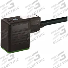 MURRELEKTRONIK Cordset: MSUD BI Female Right Angle x Bare Wire, 3 m Cable Lg, PVC, Black, 3 Pins (MPN 7000-11041-6160300). Key specifications — Wire Size: 18 AWG; Brand: MURRELEKTRONIK; Cable Jacket Color: Black; IP Rating: IP67.