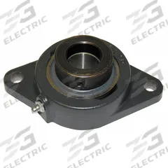 TIMKEN 2 Bolt Flange Bearing: Radial Ball, 1 3/16 in Bore, Cast Iron, Eccentric Collar, 5 9/16 in Lg (MPN VCJT 1-3/16). Key specifications — Bore Type: Cylindrical; Brand: TIMKEN; Lubricant Material: NLGI #2 Equivalent; Mounting Bolt Size: 7/16 in; System of Measurement: Inch.