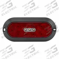 MAXXIMA Surface Mount Oval Hybrid: LED, Stop, Turn, and Tail Combo Light, Red/White, Oval, Screw (MPN M85620R). Key specifications — Standards: DOT/SAE J593, J2040, J2261; Electrical Connection: PL-3 Connector; Brand: MAXXIMA; Installation Type: Removable; Lens Color: Red; Mount Type: Screw; Lighting Technology: LED; Light Type: Stop, Turn, and Tail Combination Light.