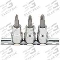 WESTWARD Socket Bit Set: 1 - 25 Pieces, 3/8 in Drive Size, 12 Pieces, #1 to #3 Tip Size Range, SAE (MPN 54TN89). Key specifications — attr1216280: Fixed Insert; attr1216283: WESTWARD; attr1225718: #1 to #3; attr1227491: 3/8 in.