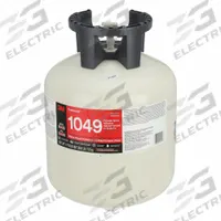 3M Spray Adhesive: 1049, 26.6 lb, Tank, Clear (MPN FB1049). Key specifications — Brand: 3M; Adhesive Color: Clear; Materials Bonded: Fiberglass; Standards: CARB; Product Type: Spray Adhesive; Series: 1049; Water Resistance: Water-Resistant; High Tack: Yes.