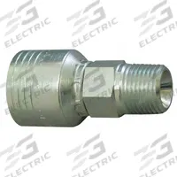 AEROQUIP Hydraulic Crimp Fitting: Steel x Steel, Straight, -32 For Hose Dash Size, Male x Genderless (MPN 4SA32MP32). Key specifications — Fitting Gender: Male x Genderless; Fitting Connection Type: NPTF x Crimp; Thread Size: 2"-11-1/2; For Hose Dash Size: -32; Brand: AEROQUIP.