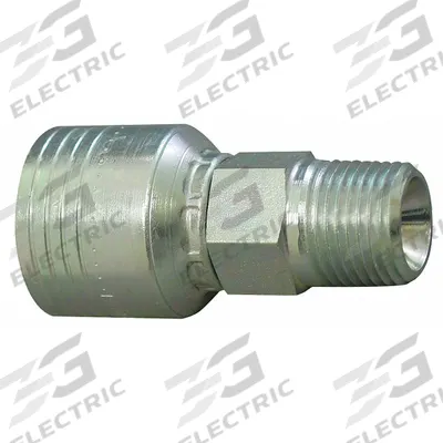AEROQUIP Hydraulic Crimp Fitting: Steel x Steel, Straight, -32 For Hose Dash Size - Aeroquip Crimp Hydraulic Hose Fittings with NPTF Connection