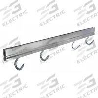 VISIONTRON Umbrella Bag Holder: 17 in Overall Wd, 3 in Overall Ht, Polished Aluminum, Post Mount (MPN UB-BR-PC). Key specifications — Brand: VISIONTRON; Finish: Polished Aluminum; Holder Style: One-Sided Capacity.